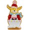 Northlight Gingerbread Reindeer with Cupcake Christmas Figurine - 7"